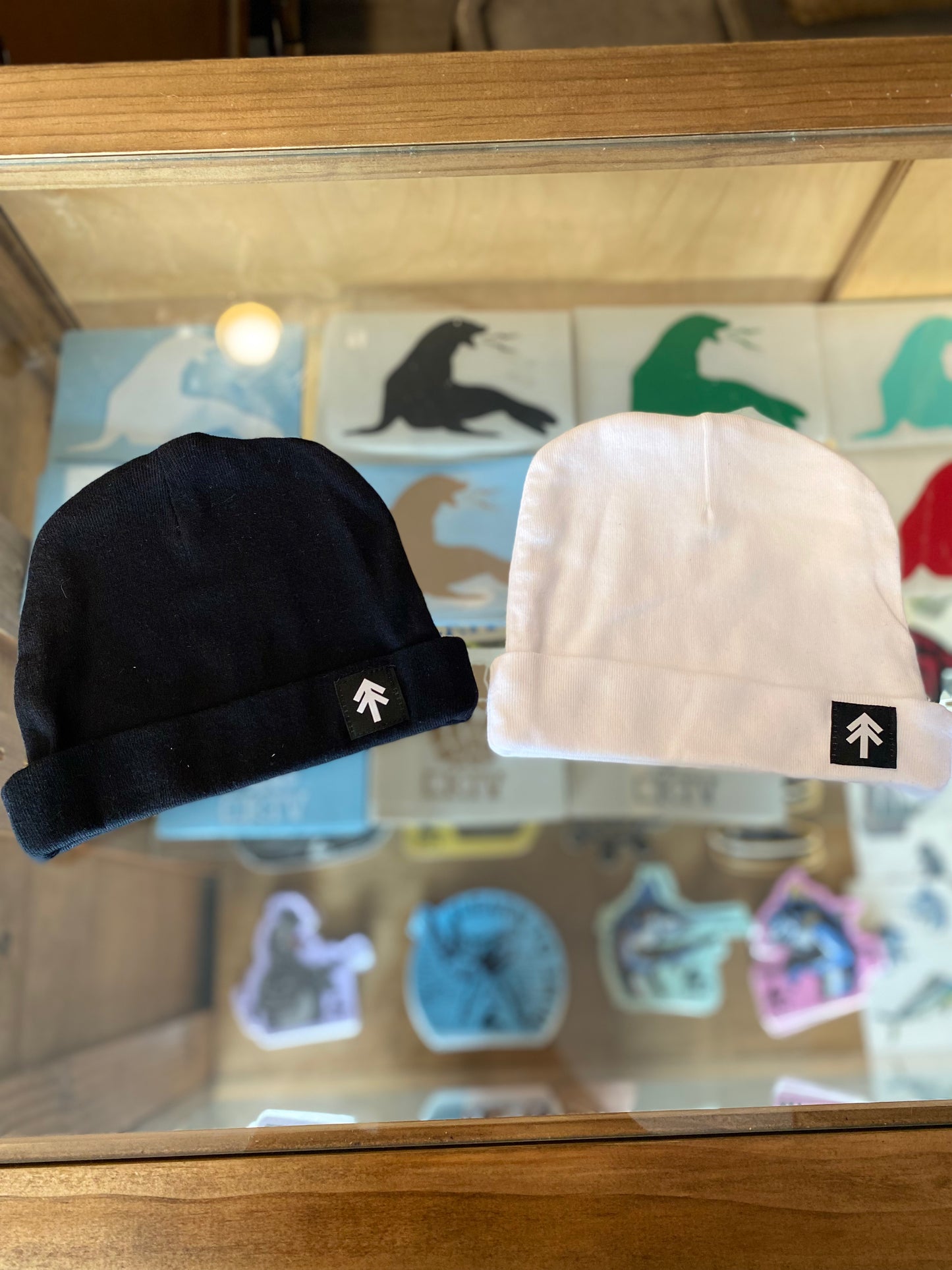 American Flag Beanie - Black
