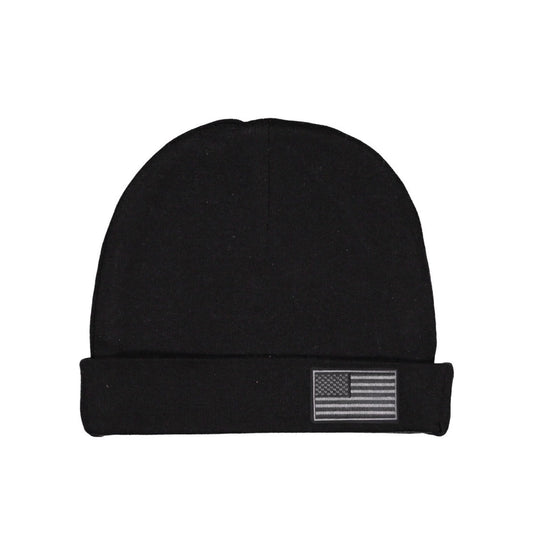 American Flag Beanie - Black